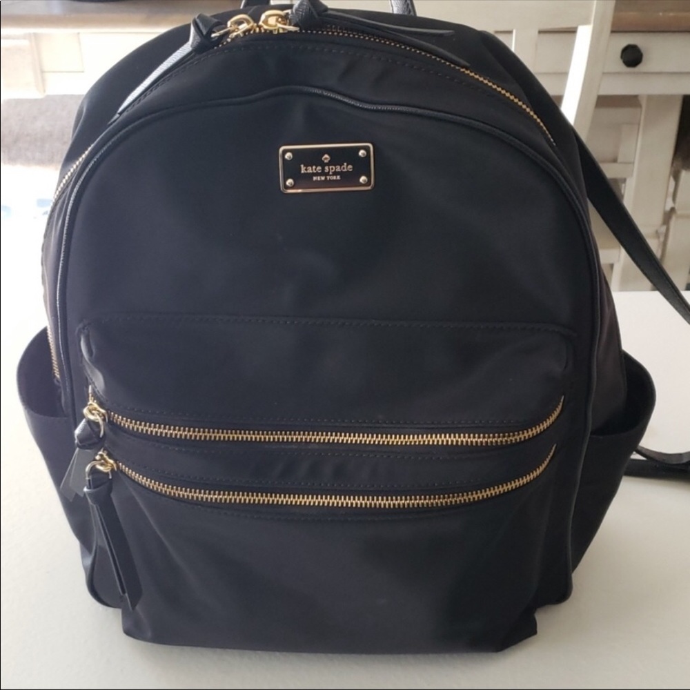 Kate Spade Nylon Black Backpack
